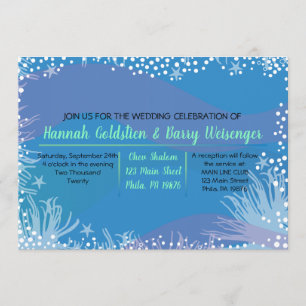 UNDERWATER OCEAN Wedding Invitation Kaart