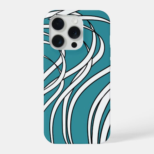 Underwater seaweed in blue iPhone hoesje (Achterkant)