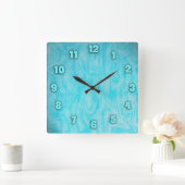 Underwater Time Vierkante Klok (Huis)