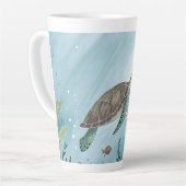Underwater world with turtle latte mok (Linkerhoek)
