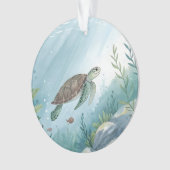 Underwater world with turtle ornament (voorkant)