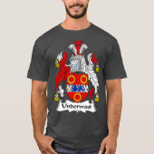 Underwood Coat of Arms Family Crest T-shirt (Voorkant)