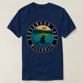 Underwood Lake Wisconsin Kayaking T-shirt (Design voorkant)