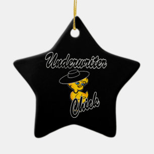 Underwriter Chick #4 Keramisch Ornament