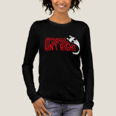 Undiagnosed But Something Ain't Right Llama Cool Tri-Blend Shirt (Voorkant)