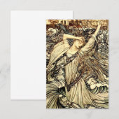 “Undine in de golven” door Arthur Rackham Bedankkaart (Voorkant / Achterkant)