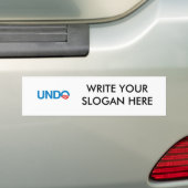 UNDO BUMPERSTICKER (Op auto)