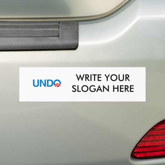 UNDO BUMPERSTICKER (Op auto)