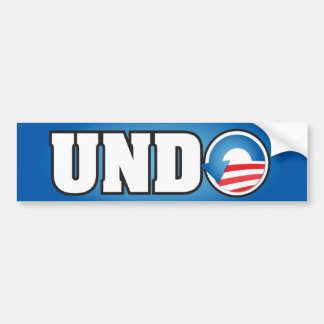 UNDO BUMPERSTICKER