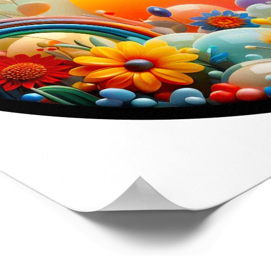 Une affiche abstraite à thème de nature moderne (Coin)