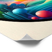 Une affiche abstraite moderne sur le thème de la n (Coin)