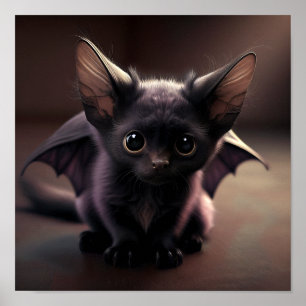 Une affiche adorable de chauve-souris