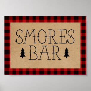 Une affiche de barres de s'mores Petit Ours