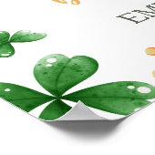 Une Affiche de bienvenue Baby shower Un Peu Chance (Coin)