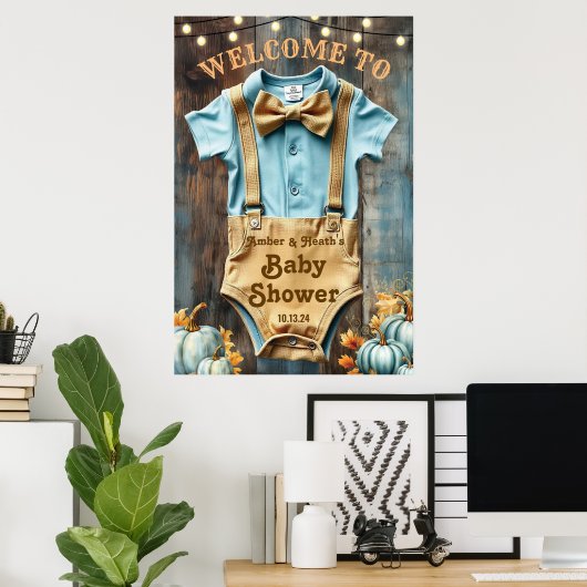 Une Affiche de bienvenue Romper Un Petit Citrouill (Bureau à domicile)