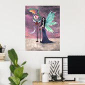 Une Affiche de Fée Dragon de Rêve Vivant (Bureau à domicile)