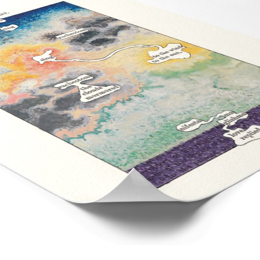 Une affiche de la 2ème version de l'Humument de Ph (Coin)