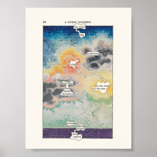 Une affiche de la 2ème version de l'Humument de Ph