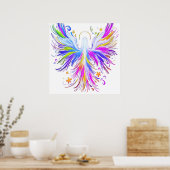 Une affiche de mur d'ange abstrait léger et aéré (Cuisine)