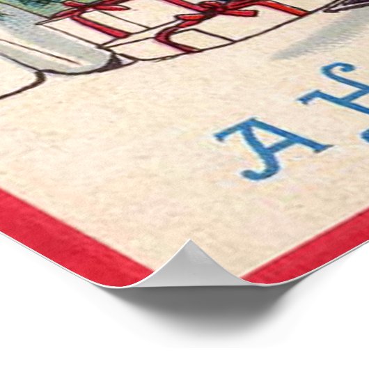 Une affiche de Noël Vintage (Coin)