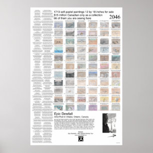 Une affiche de peinture de rêve et de poèmes de rê