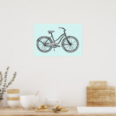 Une affiche de vélo rétro (Cuisine)