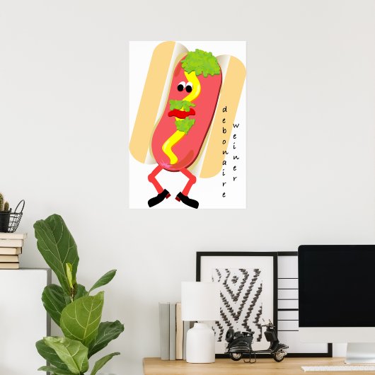 une affiche de weiner très débonaire (Bureau à domicile)