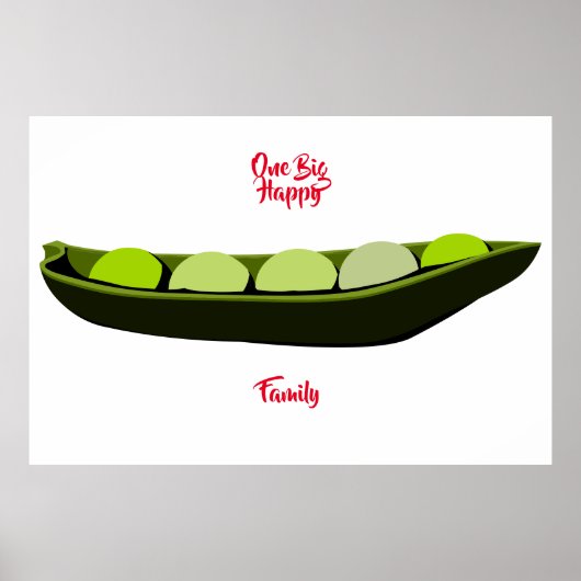Une affiche d'une grande famille heureuse (Devant)