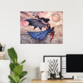 Une Affiche Gothique de Fée Vampire de Vent Méchan (Bureau à domicile)