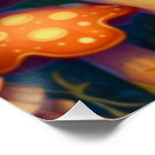 Une affiche magique de grenouille à champignons (Coin)