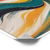 Une affiche murale d'art Abstrait Fluidité et mouv (Coin)