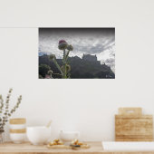 Une affiche photo du château d'Édimbourg. (Cuisine)