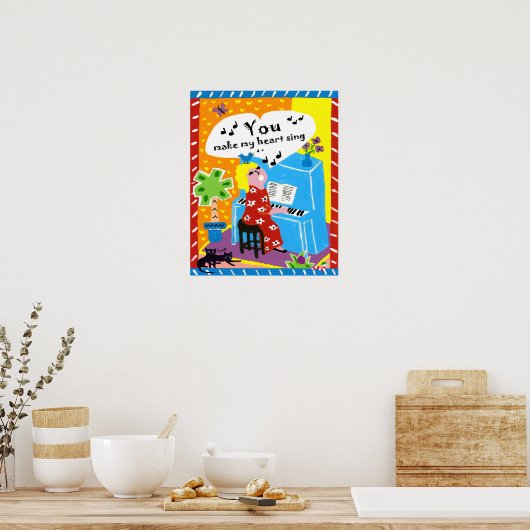 Une affiche pour faire chanter son coeur (Cuisine)