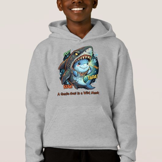 Une âme douce dans un masque sauvage Requin mignon (Devant)