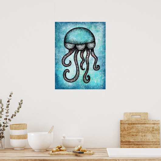 Une Amenable Poster De Méduse (Cuisine)