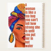 Une Américaine Africaine Inspirante Avec Citation (Dos)