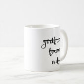 Une amie, Fiancée, Mug Café Femme (Devant droit)