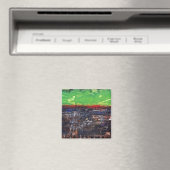 "Une année dans le pays" Magnet d'art Abstrait (In Situ (Lave-vaisselle))
