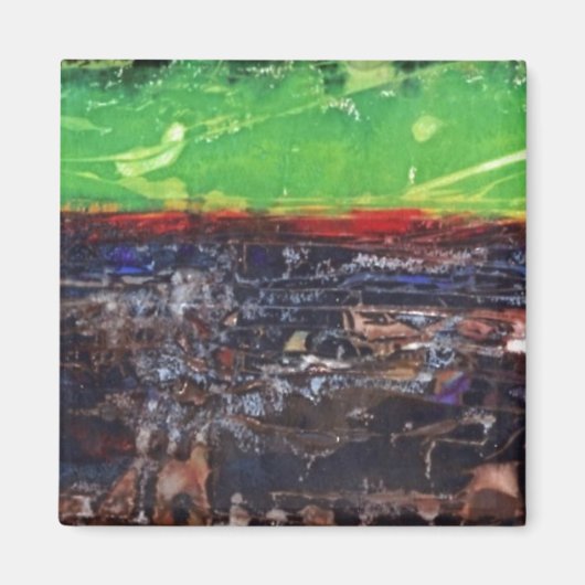 "Une année dans le pays" Magnet d'art Abstrait (Devant)