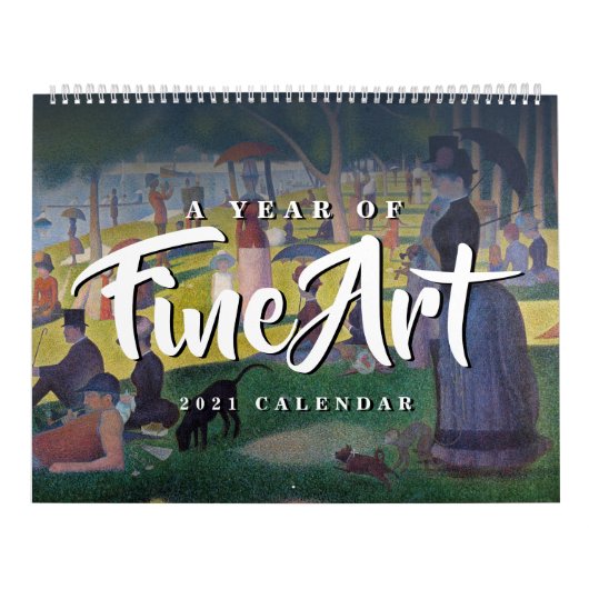 Une année de beaux-arts| Calendrier 2021 (Protection)