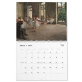 Une année de beaux-arts| Calendrier 2021 (Mar 2027)