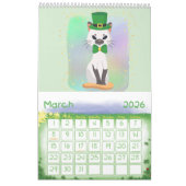 Une année de calendrier pour enfants Kitties (Mar 2026)