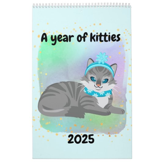 Une année de calendrier pour enfants Kitties (Protection)