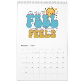 Une année de motivations colorées Calendrier (Feb 2027)