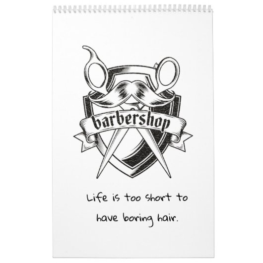 Une année d'inspiration barbier Calendrier (Protection)