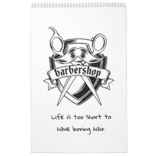 Une année d'inspiration barbier Calendrier