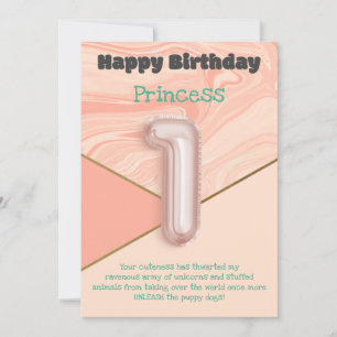 Une année filles Bonne carte d'anniversaire