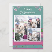 Une année pour se souvenir de l'hiver 3 Cartes de (Devant)