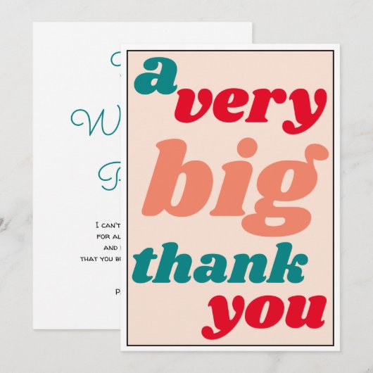 Une appréciation décontractée de bureau de Merci (Devant / Derrière)