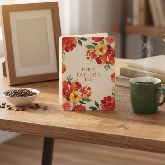 Une aquarelle éclatante fleurit une bonne carte de